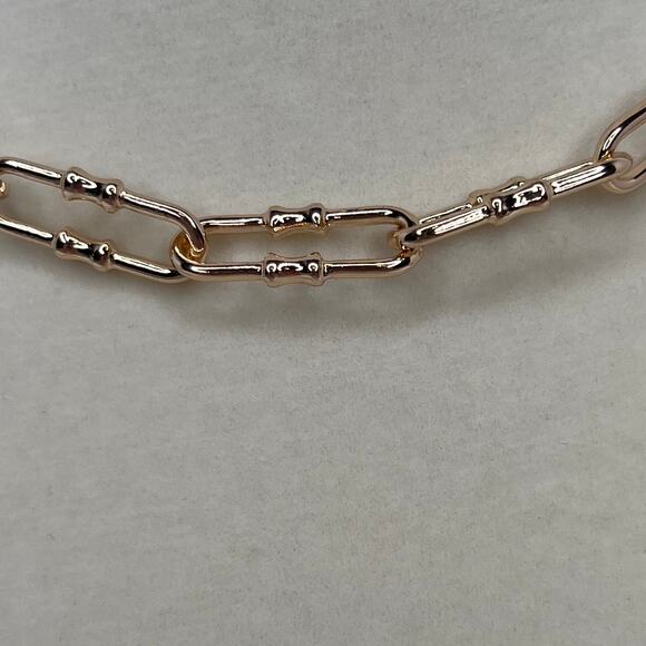 Revolve Ettika Fashion Jewelry Gold Chunky Chain Necklace GTN2948 NWT - Picture 4 of 5